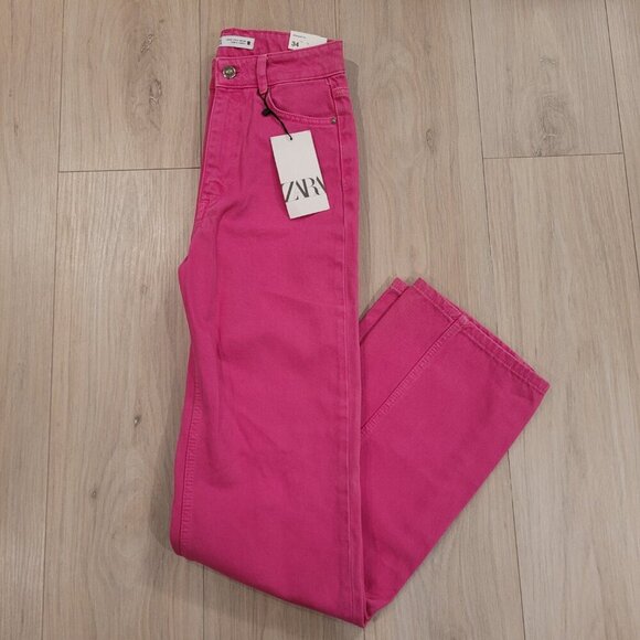 Zara Denim - NWT ZARA | Straight Leg High-Rise Denim Jeans | Sz. 2